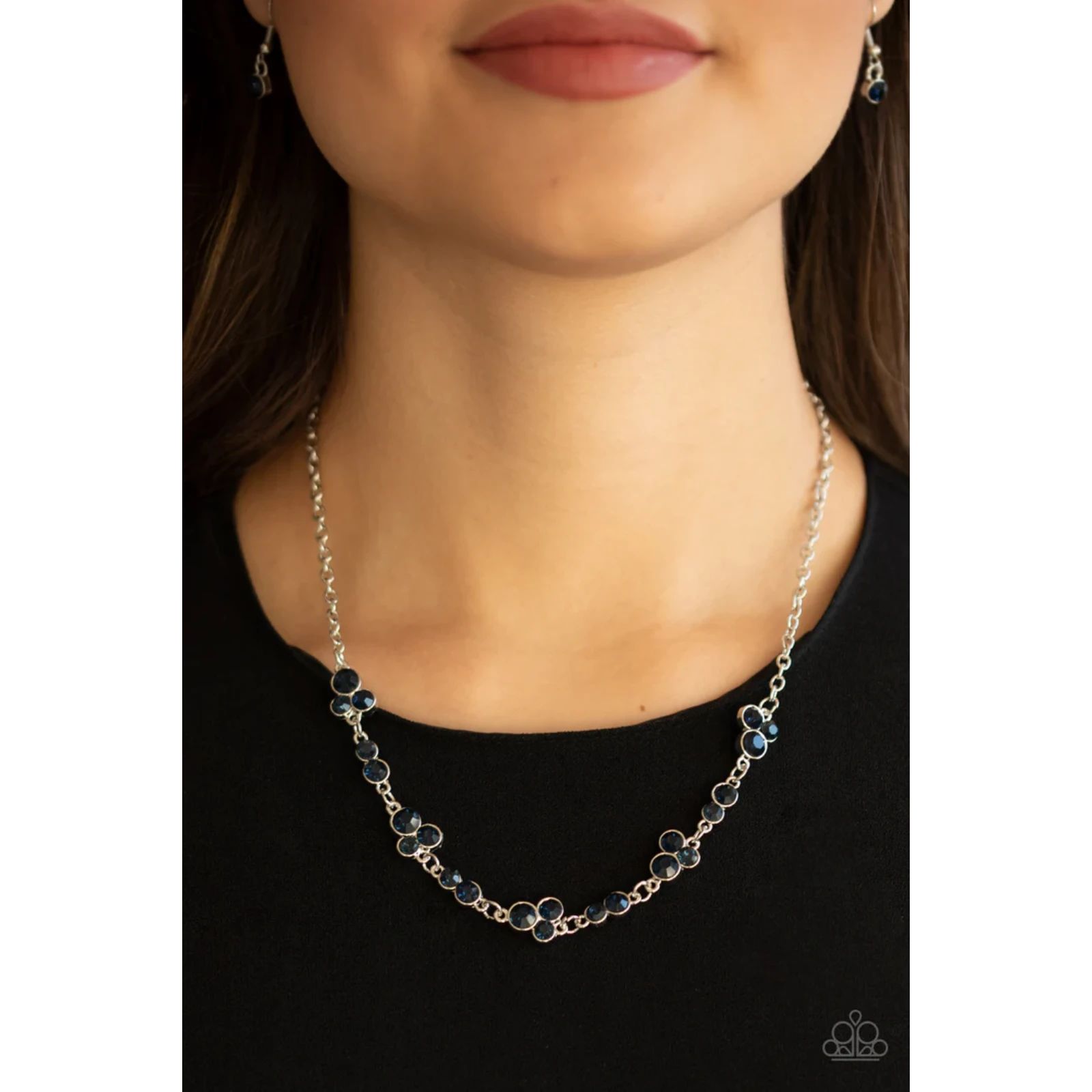 Gorgeously Glistening Blue Necklace 274